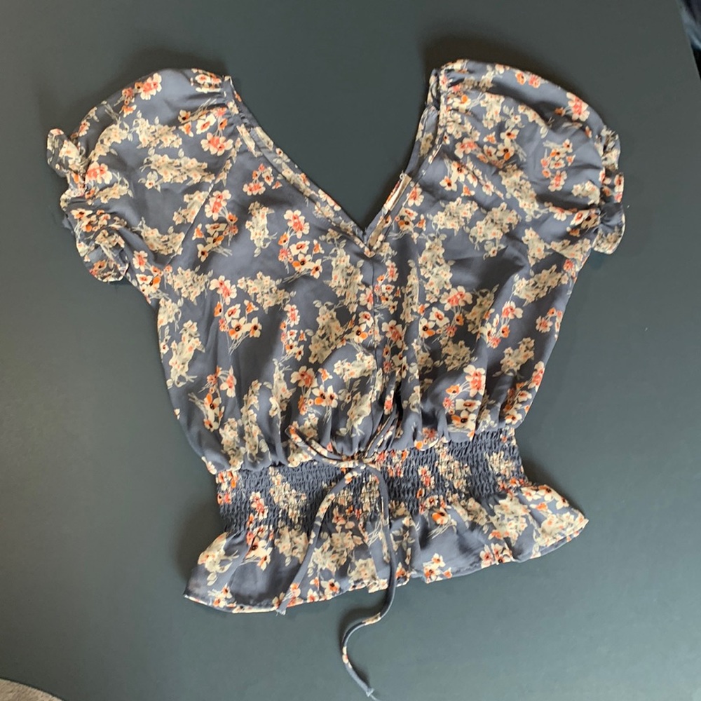 Floral Sienna Sky Blouse